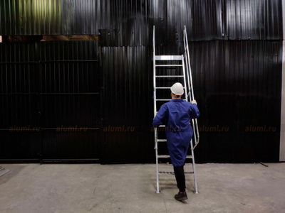 Лестница инвентарная приставная с поручнями, Лестница  приставная, Лестница инвентарная.