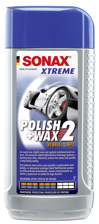 Полироль для восcтановления блеска+ защита &quot;SONAX XTREME Polish+Wax 2 Hybrid NPT&quot; 250 мл