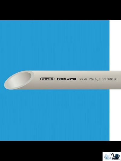 Труба Ekoplastik STR050P10X D 50 мм PPR PN 10 (S5) Полипропиленовая