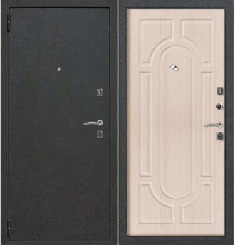 Стальная дверь СП-22 Антик серебро МДФ щит - Токио беленый дуб