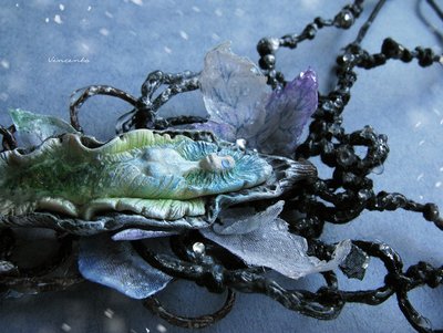 Волшебное колье "Зимняя Дриада из Зачарованного Леса"