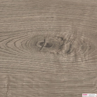 Декор ламината Haro Tritty 100 Gran Via Дуб Портлэнд Серый 533139 структура