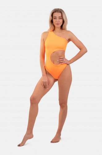 ONE SHOULDER ASYMMETRICAL MONOKINI 459 Оранжевый неон