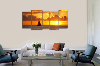 Модульная картина "Парусник"