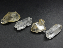 Кварц "Хёркимерский алмаз", сросток кристаллов в ассортименте, США (15-20 мм, 1,6-2 г) №28129
