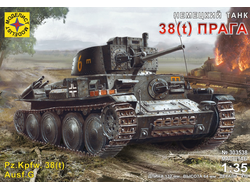 Сборная модель: (Моделист 303538) Немецкий танк 38(t) "Прага"