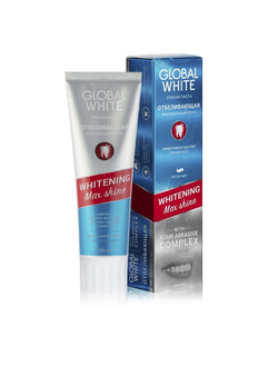 Зубная паста Global White Отбеливающая WHITENING Max shine 100 м