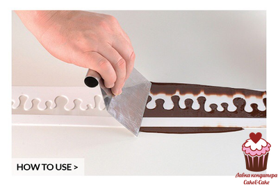 Форма для декора "Капли", силикон