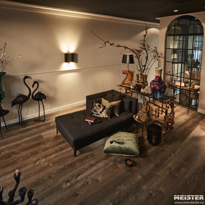 Ламинат MEISTER 6834 Дуб темный в интерьере