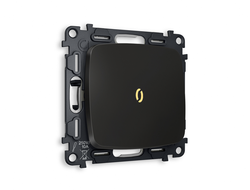 Выключатель 1-кл с подсветкой 3200К Черный матовый - Ambrella Volt - OMEGA