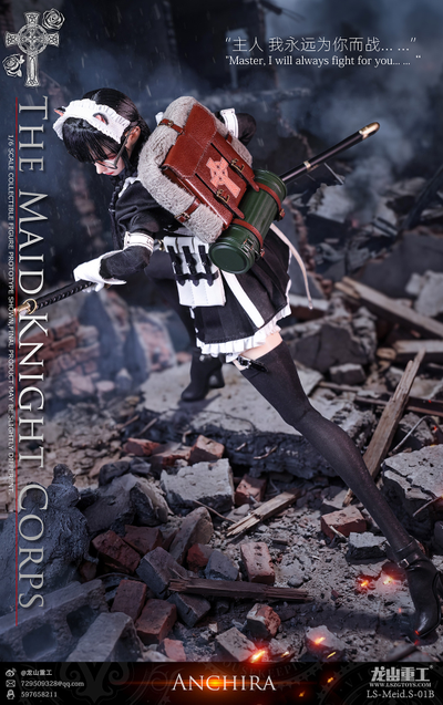 ПРЕДЗАКАЗ - Боевая горничная-стрелок - Коллекционная фигурка 1/6 Maid Knight Corps Grenade Soldier ANCHIRA (LS-Meid.S-01B) - Longshan ?ЦЕНА: 19500 РУБ.?
