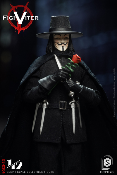 Ви («V» значит Вендетта) - Коллекционная фигурка 1/12 SCALE V fighter (DS-2304) - DSTOYS