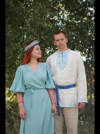 Платье на запах из муслина "Услада"