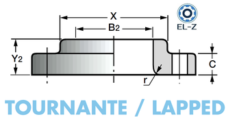 L (Lapped) фланец приварной внахлест