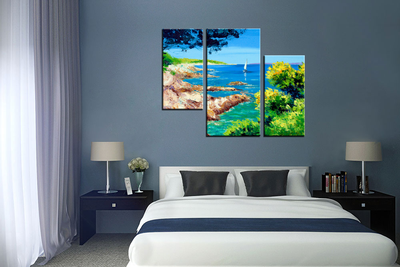 Модульная картина "Скалистый берег"