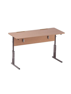 Стол ученический 2-местный регулируемый по высоте и наклону крышки