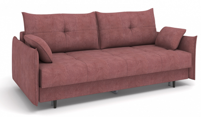 ДВУСПАЛЬНЫЙ КОМПАКТНЫЙ ПРУЖИННЫЙ ДИВАН-КРОВАТЬ КАРОЛИНА, МЕТАЛЛОСКЕЛЕТ С МЕХАНИЗМОМ ПАНТОГРАФ, СО СЪЕМНЫМ ЧЕХЛОМ