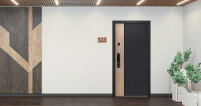 Стальная дверь   Конструктор (биометрический замок Smart lock Y23)