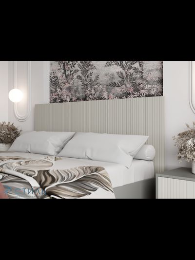 Селена КР-002 Кровать МДФ  Шиншилла серая / Кварц грей софт (без основания)