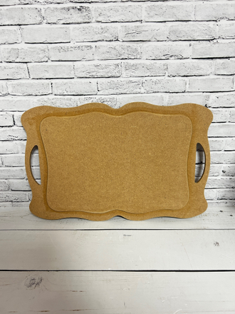 Поднос фигурный №1 370*240 заготовка для росписи и декупажа