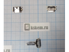 Разъем зарядки microUSB № 54 ZTE B2015 blade V6, plus V7, LITE V8 BV0800 оригинал разъем