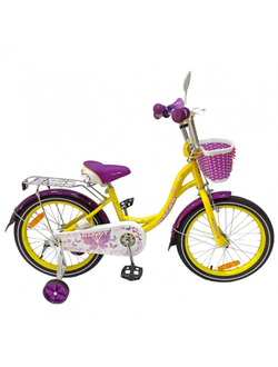 Детский велосипед OSCAR KITTY 18 желтый/фиолетовый