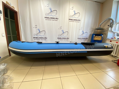 Ривьера Компакт 3800 НДНД синяя волна/черный комби сбоку