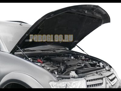 Амортизаторы капота, 2 шт. АвтоУпор для Mitsubishi Pajero Sport II / II рестайлинг 2008-2013 / 2013-2016