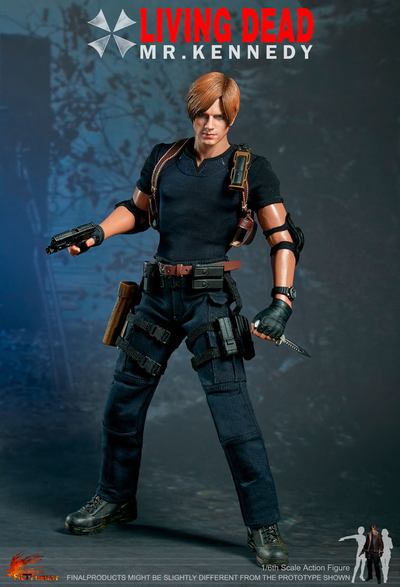 Леон С. Кеннеди (Resident Evil 4 Remake)  - Коллекционная ФИГУРКА 1/6 scale Mr.Kennedy complete set (FD014C) - Hot Heart