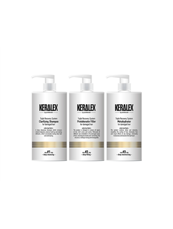Набор для трехшаговой процедуры восстановления волос Keralex 3*750 мл