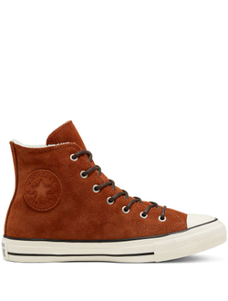 Зимние Кеды Converse All Star с мехом коричневые 566563c фото