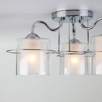 Потолочная люстра с плафонами 30160/3 хром Eurosvet