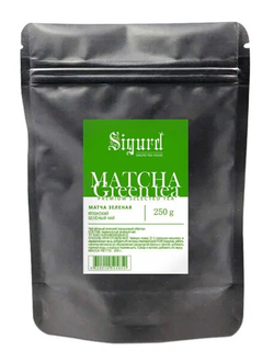 Чай SIGURD Matcha Green Матча зеленая 250гр (КвадроПак)