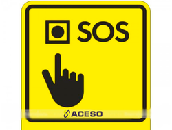 Г-20 Пиктограмма с дублированием информации по системе Брайля. Кнопка вызова экстренной помощи, моно