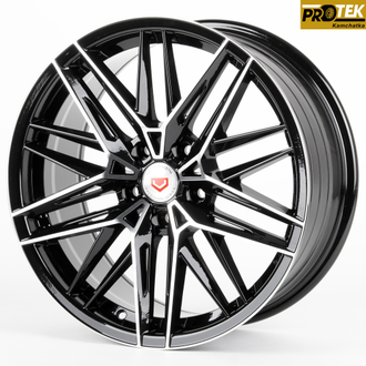 Комплект дисков R18 8,0J ET+40 5*114,3 Vossen 1217X-SB393 Черный с полированными лучами (81377)