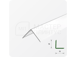 УГОЛ ДЕКОРАТИВНЫЙ 10Х10 УП 01-27.2700.501Л СЕРЕБРО (матовый)