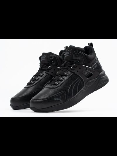 Кроссовки Puma Running System Leather Black зимние