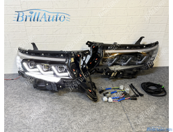 Фары Toyota Land Cruiser Prado 150 LED 2017-2024 стиль Lexus