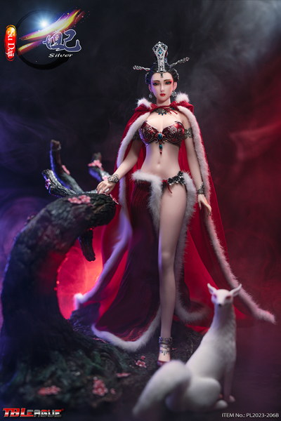 Лиса-оборотень Да Цзи (серебряная версия) - КОЛЛЕКЦИОННАЯ ФИГУРКА 1/6 Su Daji Silver (PL2023-206B) - TBLeague