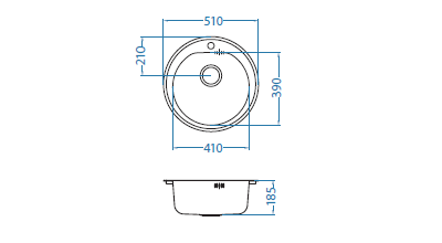 Мойка Alveus Form MONARCH 30 бронза