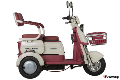 Электротрицикл Rutrike Gelbert Mercury 48V/60V 650Вт бело-красный