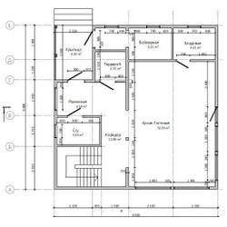 Двухэтажный каркасный дом с четырьмя спальнями 145м² (SK62)