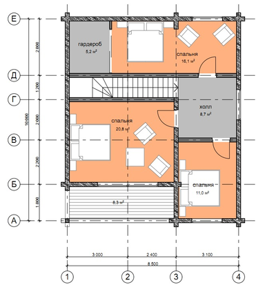 Дом из профилированного бруса ПБ-06, 146 м2