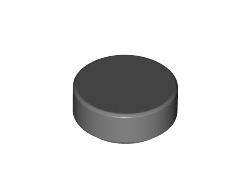 Tile, Round 1 x 1, Dark Bluish Gray (98138 / 6222416 / 6284596)