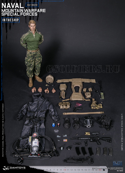 Коллекционная фигурка 1/6 NAVAL MOUNTAIN WARFARE SPECIAL FORCES (78051) - DAMTOYS