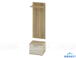 ПРИХОЖАЯ "МАРКИЗА" ВШ-01 602*2176*460 (дуб сонома/крем-сатин)