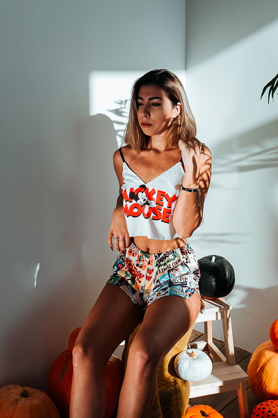 Шелковая пижама "Mickey"