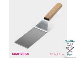 Лопатка из нержавеющей стали Доляна, 30,5×7,5 см