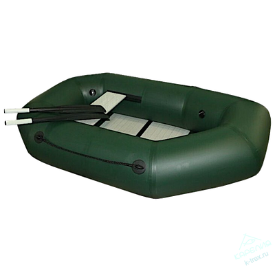 Лодка ПВХ Polar Bird Чирок Гребная PB-190Т Teal со стеклокомпозитной сланью и банкой Зелёная