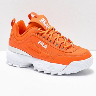 Оранжевые кроссовки Fila (36-45)